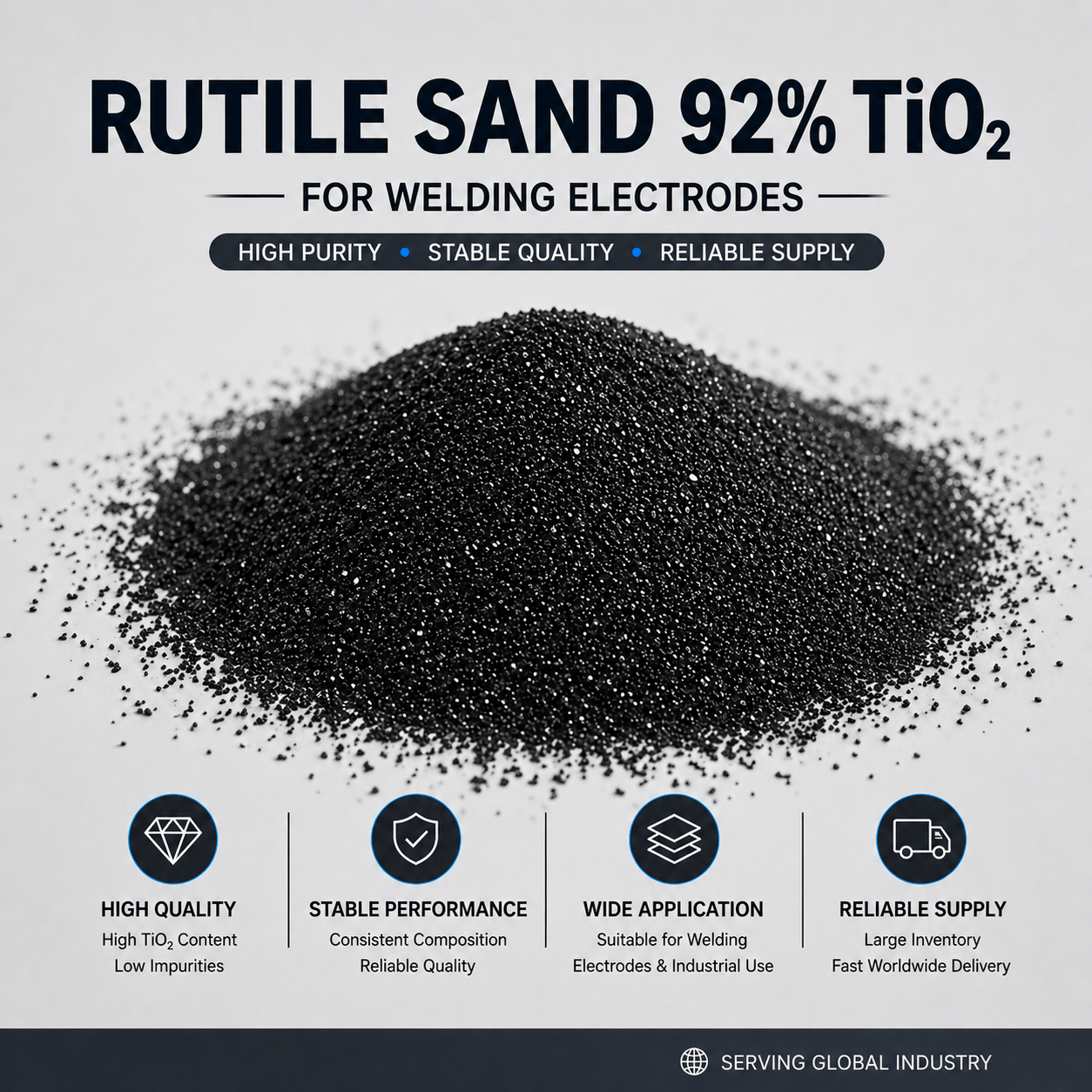 92% Rutile Sand for Welding Consumables