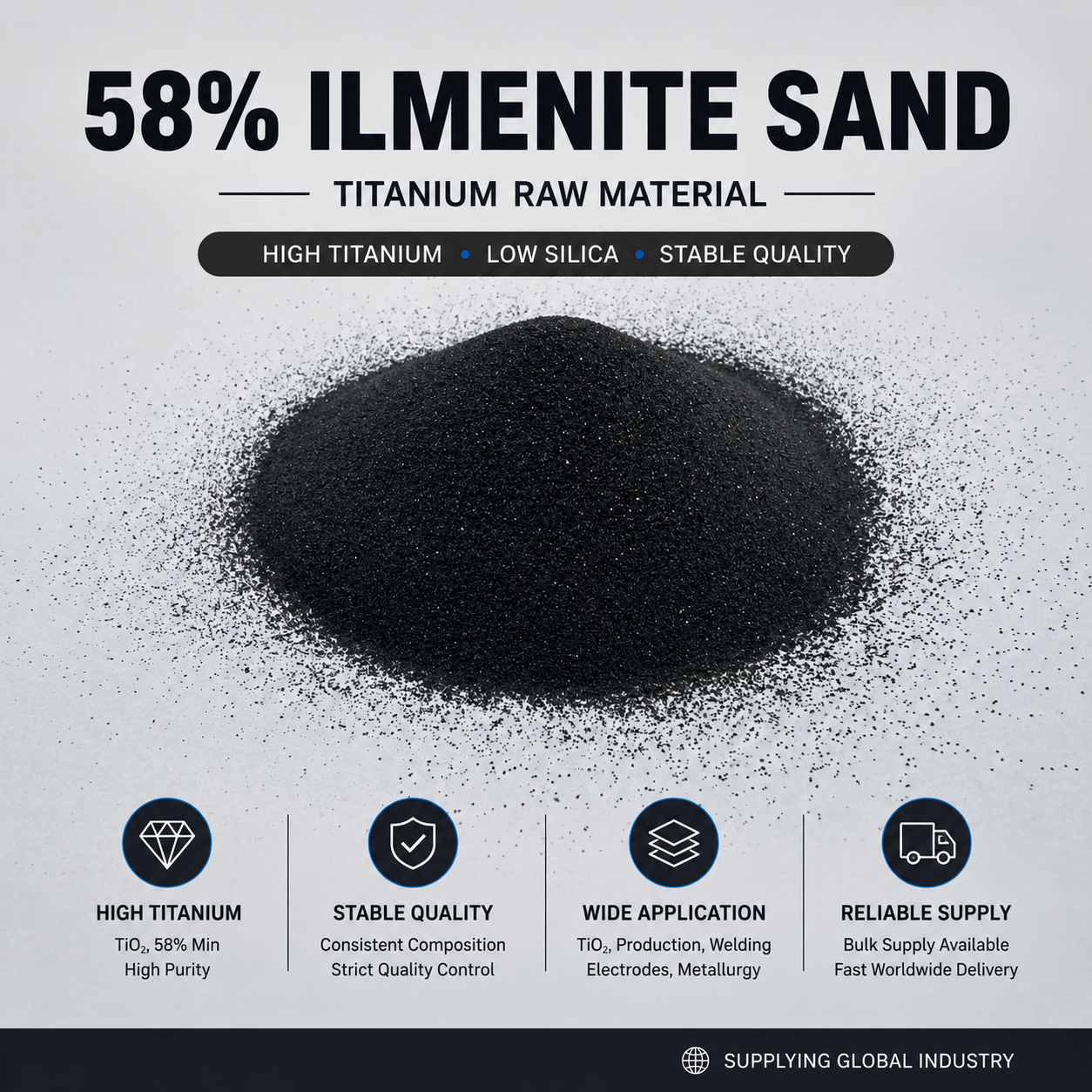Ilmenite Sand 58%