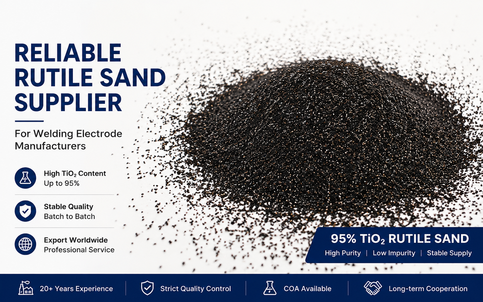 How to Choose a Reliable Rutile Sand Supplier for Welding Electrode Production