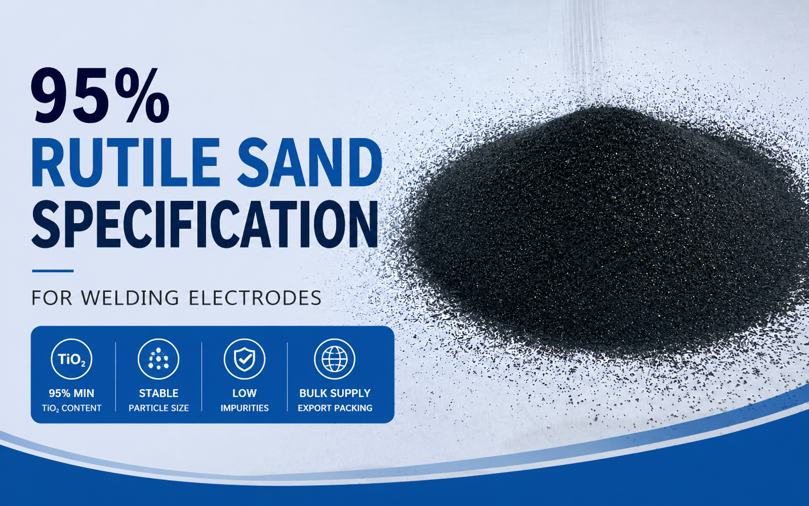 95% Rutile Sand Specification for Welding Electrodes