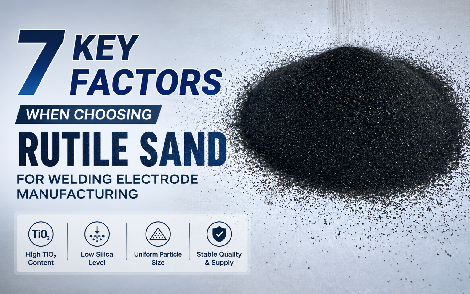 How to Choose Rutile Sand for Welding Electrode Manufacturing: 7 Key Factors
